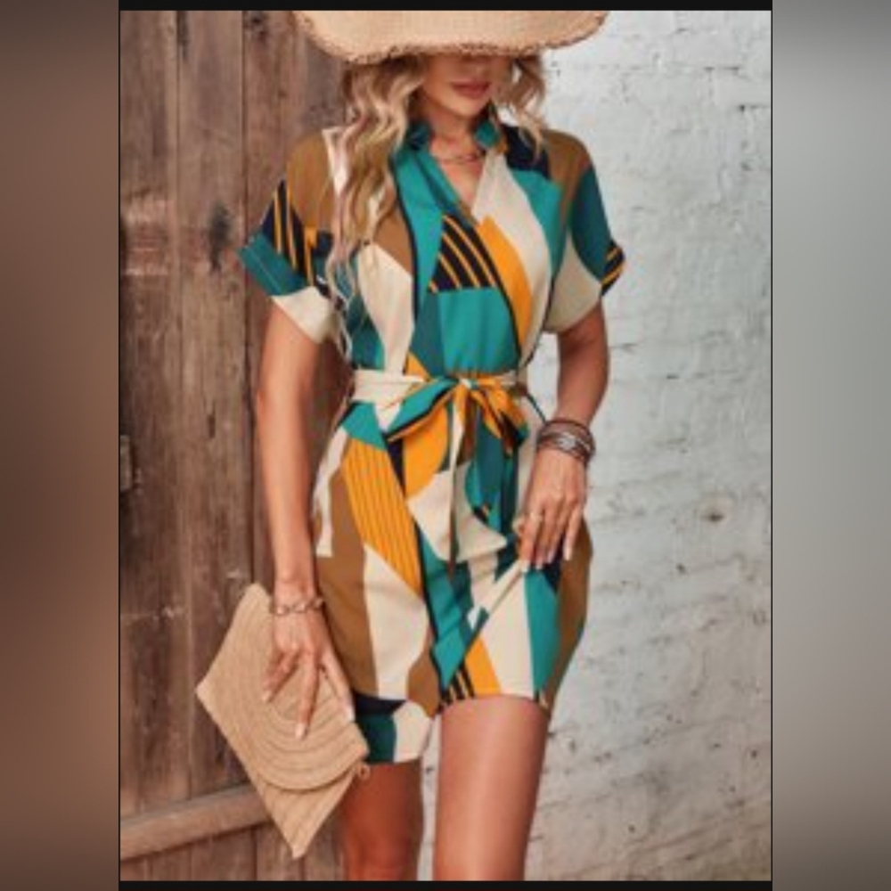 Shein Large Dress Multi Color